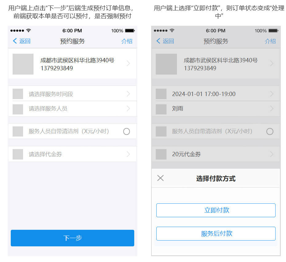 O2O业务预付订单交易流程设计